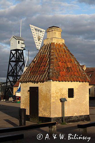 Budynki portowe w Dragor, Wyspa Amager, Dania, Dragor