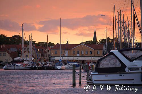 Budynki portowe w Dragor, Wyspa Amager, Dania, port