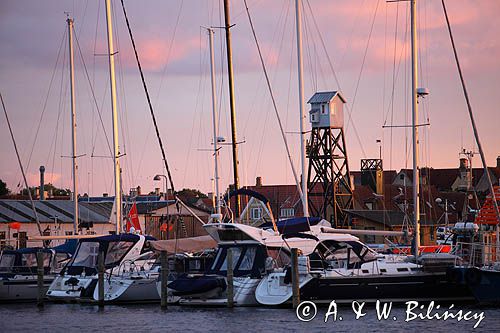 Budynki portowe w Dragor, Wyspa Amager, Dania, port