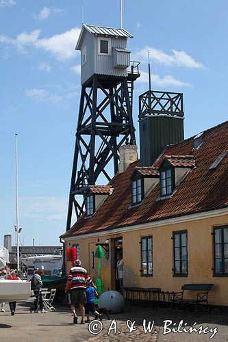 Budynki portowe w Dragor, Wyspa Amager, Dania, Dragor