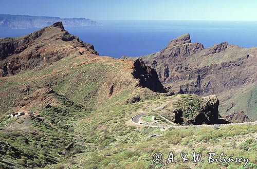 droga do Maski z Santiago del Teide Teneryfa Wyspy Kanaryjskie