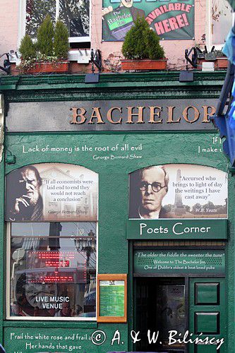 The Bachelor Inn pub, Poets Corner, Bachelors Walk, Dublin, Irlandia