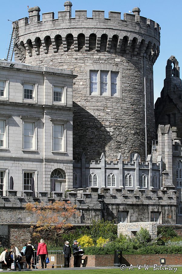 Record Tower, Zamek Dubliński, Dublin, Irlandia