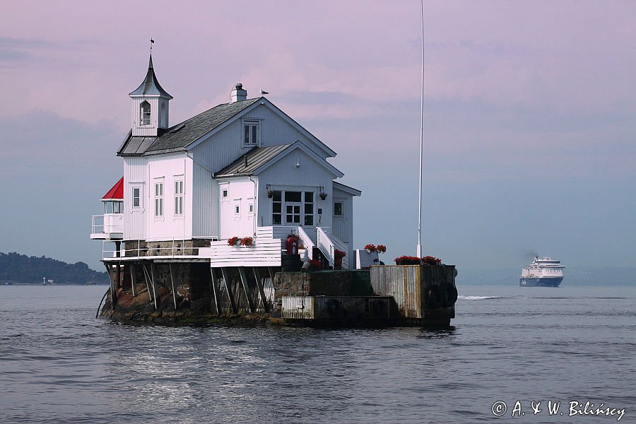 Latarnia morska Dyna, Oslo, Oslo Fjord, Południowa Norwegia