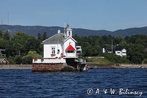 Latarnia morska Dyna, Oslo, Oslo Fjord, Południowa Norwegia