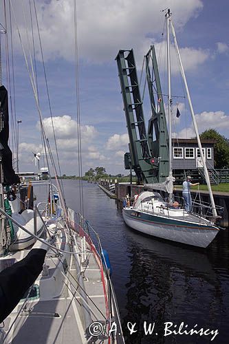 śluza Gieselau na kanale Eider, Der Eiderkanall, Schleswig-Holsteinischer Canal, Niemcy