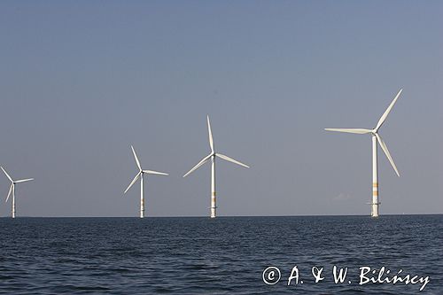 elektrownia wiatrowa, wiatraki w morzu - Kalmarsund Szwecja