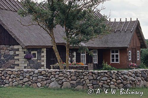 Wyspa Muhu, Estonia, wieś Koguva, skansen