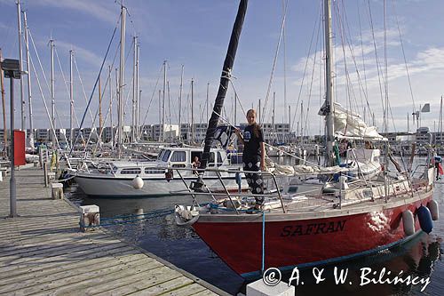 marina Burgtiefe na wyspie Fehmarn, Bałtyk, Niemcy