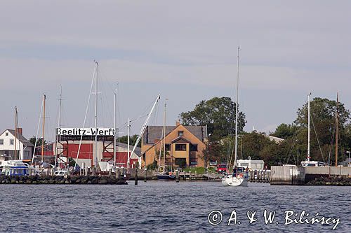marina Burgtiefe na wyspie Fehmarn, Bałtyk, Niemcy