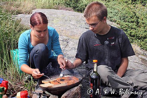 grillowanie, wyspa Bjorko, szkiery Turku, Finlandia barbecue, Bjorko Island, Finland