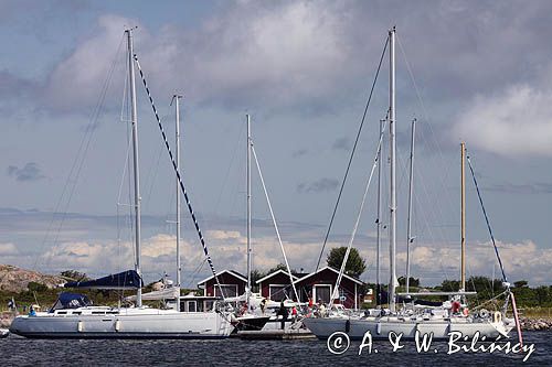 port jachtowy, wyspa Jurmo, szkiery Turku, Finlandia a harbour, Jurmo Island, Finland