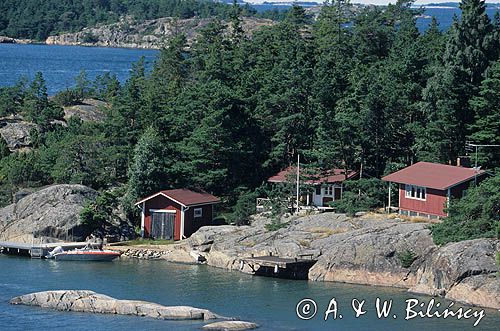 Archipelag Turku, przy Wyspie Sommaron, Finlandia