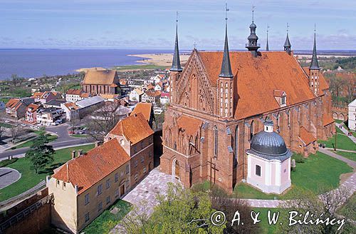 Frombork, katedra, bazylika, Zalew Wiślany