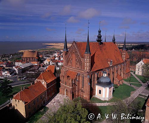 Frombork, katedra, bazylika, Zalew Wiślany