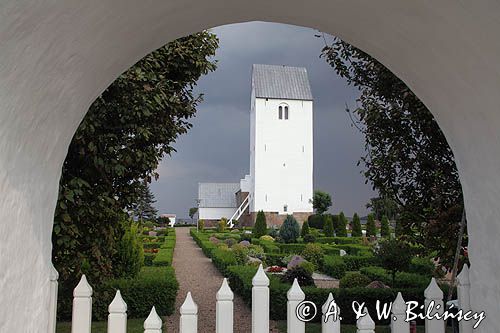 Kościół na wyspie Fur. Church on Fur island. fot A&W Bilińscy, Bank zdjęć