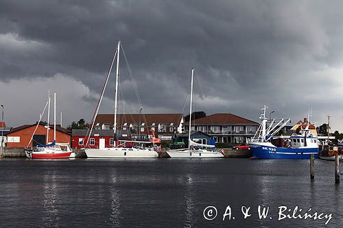 Marina na wyspie Fur. Limfjord, Dania ft A&W Bilińscy, 