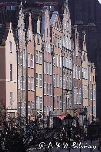Gdańsk, kamienice przy ulicy Piwnej