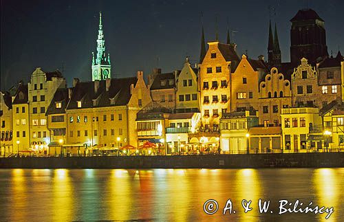 Gdańsk panorama miasta nad Motławą