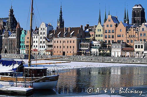 Gdańsk panorama nad Motławą, Główne Miasto