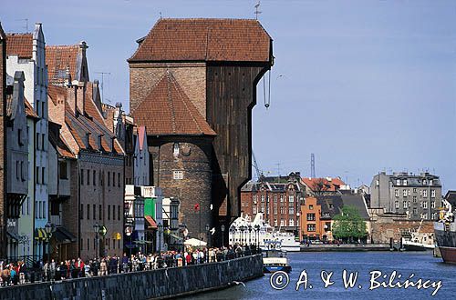 Gdańsk żuraw nad Motławą