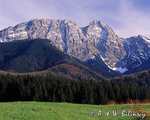 Giewont widok z Zakopanego