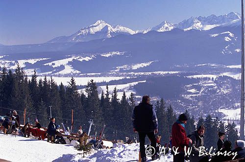 Zakopane na Gubałówce panorama Tatr