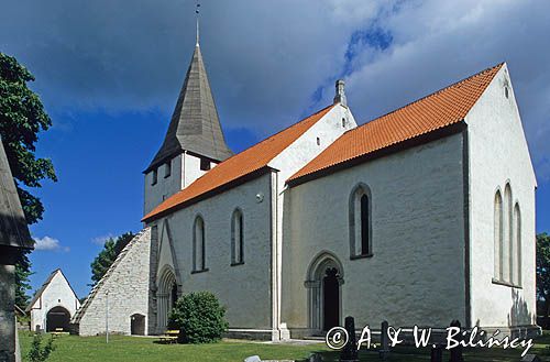 Średnowieczny kościół w Bunge, Gotland, Szwecja