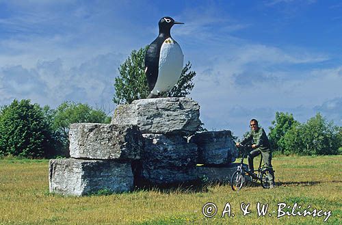 Figura Nurzyka w Klintehamn, Gotland, Szwecja