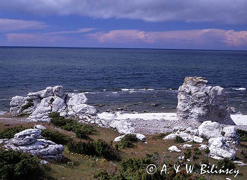 Na wyspie Faro koło wyspy Gotland, Szwecja