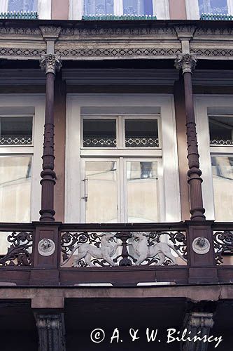 Grudziądz, balkon w budynku na Starym Mieście