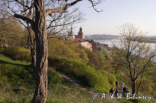 Grudziądz, panorama miasta ze wzgórza Zamkowego