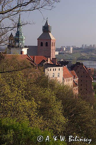 Grudziądz, panorama miasta ze wzgórza Zamkowego
