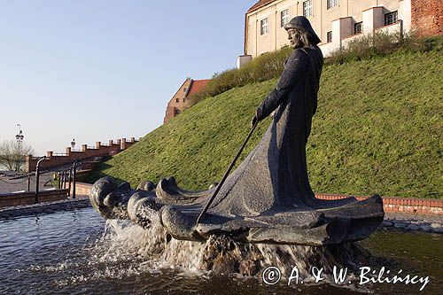 Grudziądz, pomnik Flisaka na Błoniach Nadwiślańskich