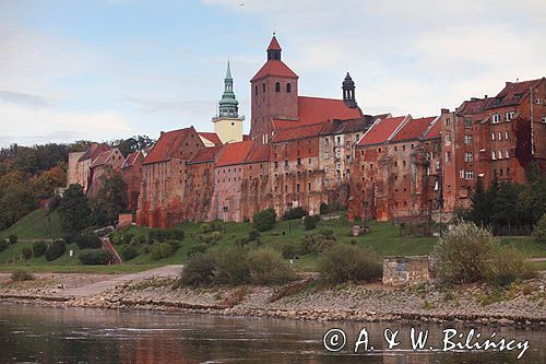 Grudziądz, rzeka Wisła, panorama z rzeki