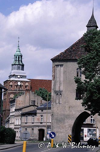 Gryfice brama i kościół Mariacki