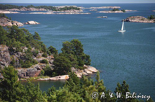 punkt widokowy na Gubbo Kupa, archipelag Gryt, Szwecja