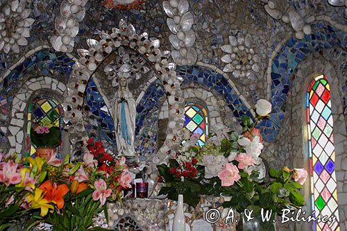 kaplica Little Chapel, wnętrze, na wyspie Guernsey, Channel Islands, Anglia, Wyspy Normandzkie, Kanał La Manche