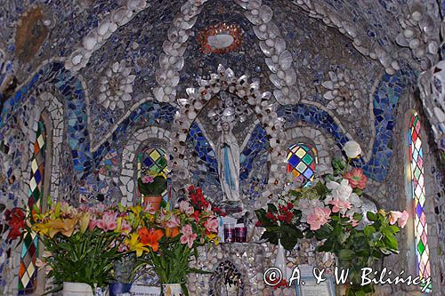 kaplica Little Chapel, wnętrze, na wyspie Guernsey, Channel Islands, Anglia, Wyspy Normandzkie, Kanał La Manche