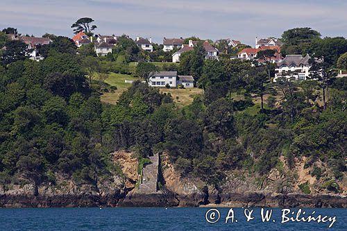 wybrzeże wyspy Guernsey, Channel Islands, Anglia, Wyspy Normandzkie, Kanał La Manche