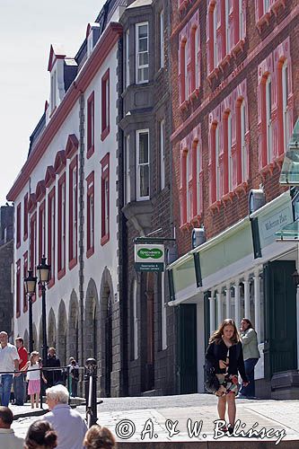 Market Street w St. Peter Port, wyspa Guernsey, Channel Islands, Anglia, Wyspy Normandzkie, Kanał La Manche