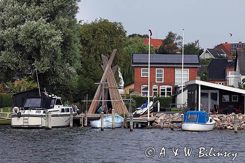 W Hadsund, Mariager Fjord, Jutlandia, Dania