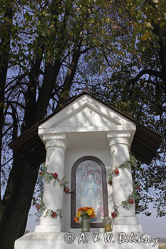 kapliczka przydrożna, wieś Halinówka / koło Kazimierza Dolnego/, Kazimierski Park Krajobrazowy