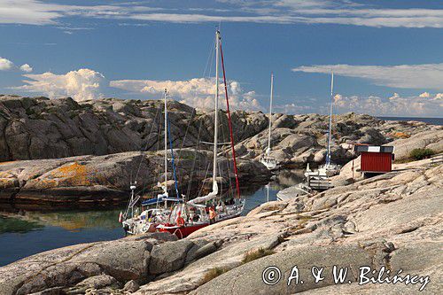 Hallo, Hallö Losthamn. Szwecja Zachodnia, Skagerrak, Bohuslän