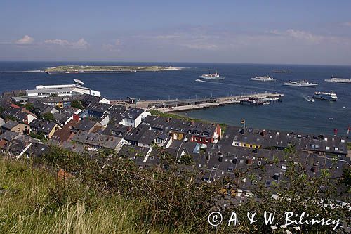 port na wyspie Helgoland, Niemcy, Morze Północne