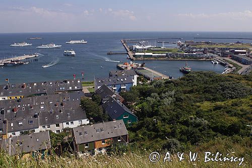 port na wyspie Helgoland, Niemcy, Morze Północne