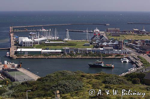 port na wyspie Helgoland, Niemcy, Morze Północne