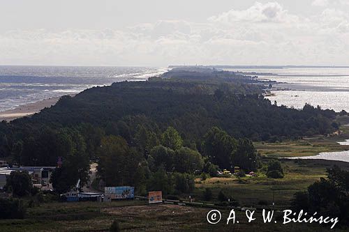 Widok na półwysep Helski z wieży Rybaka we Władysławowie