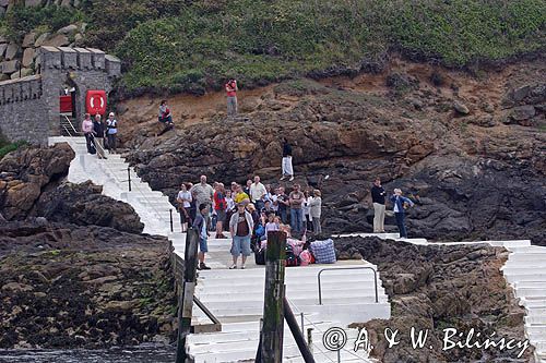 przystań promowa na wyspe Herm, Channel Islands, Anglia, Wyspy Normandzkie, Kanał La Manche