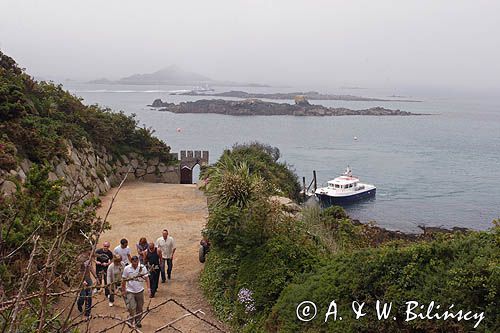 przystań promowa na wyspe Herm, Channel Islands, Anglia, Wyspy Normandzkie, Kanał La Manche